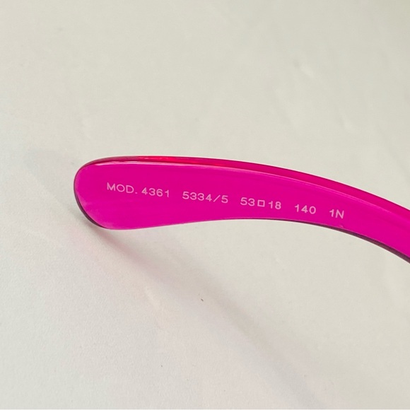 VERSACE VE4361 BIGGIE SUNGLASSES IN PINK - Picture 14 of 16
